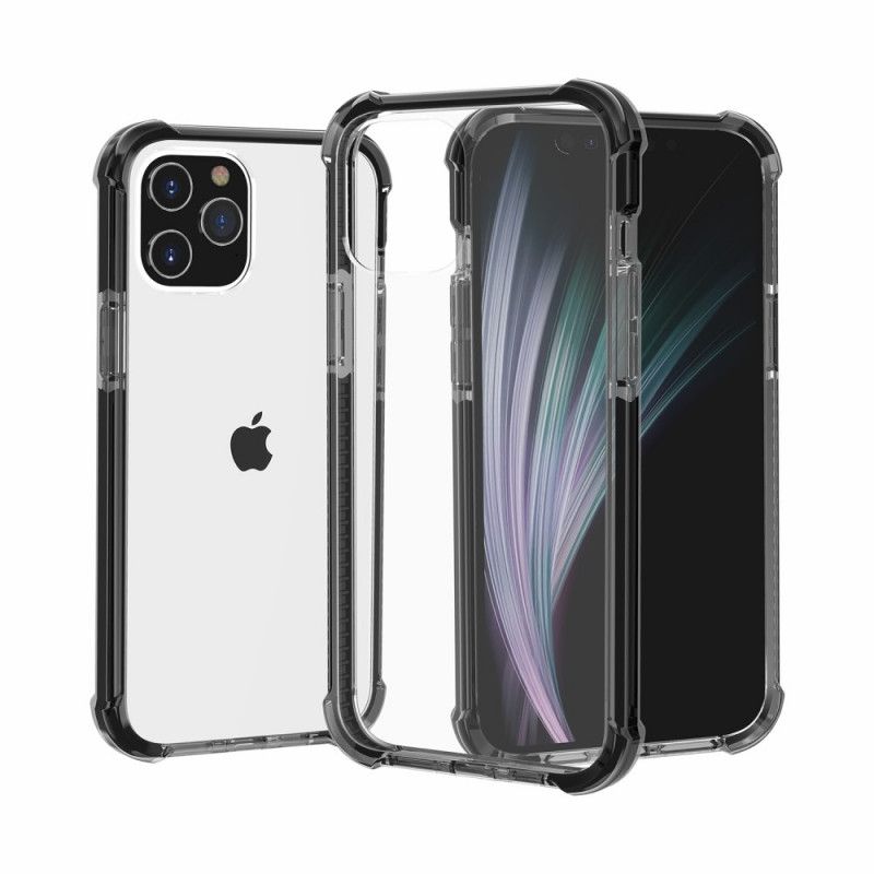 Skal iPhone 12 Pro Max Svart Genomskinliga Krockkuddar