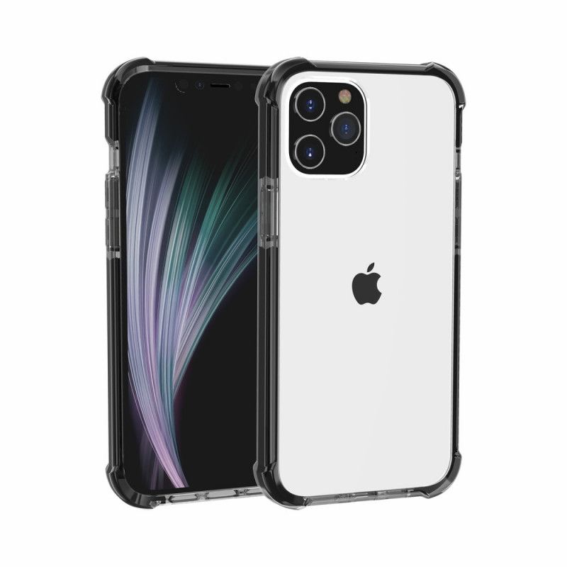 Skal iPhone 12 Pro Max Svart Genomskinliga Krockkuddar