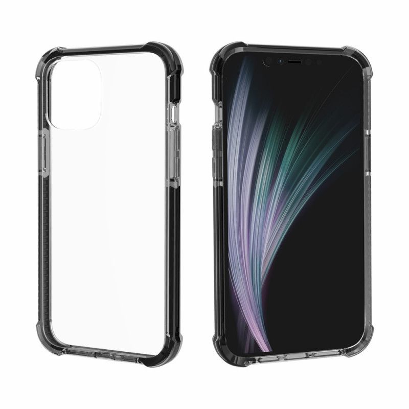 Skal iPhone 12 Pro Max Svart Genomskinliga Krockkuddar