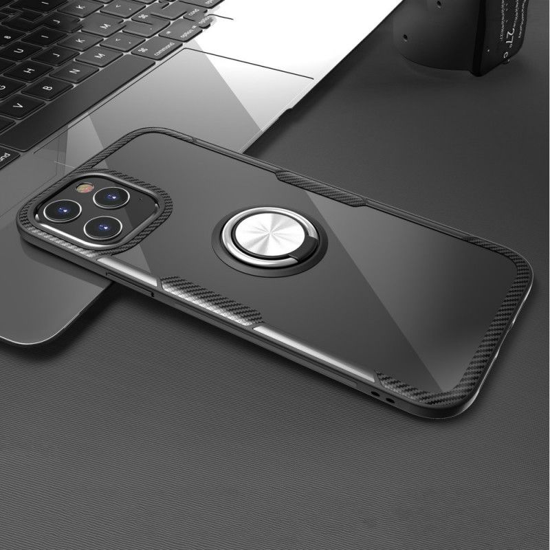 Skal iPhone 12 Pro Max Svart Metallbladstödring