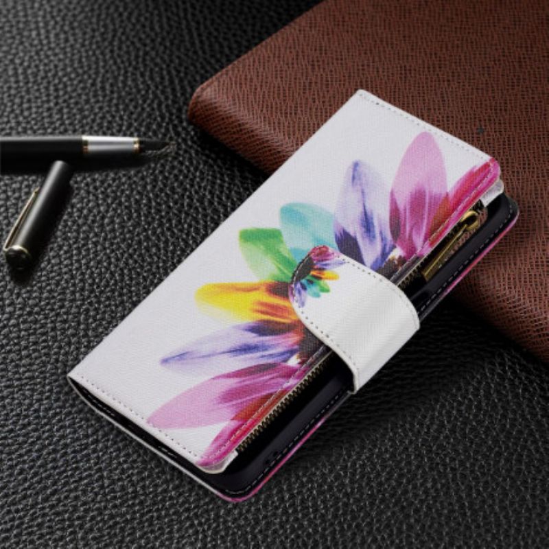 Fodral Oppo A54 5g / A74 5g Flower Zippad Pocket