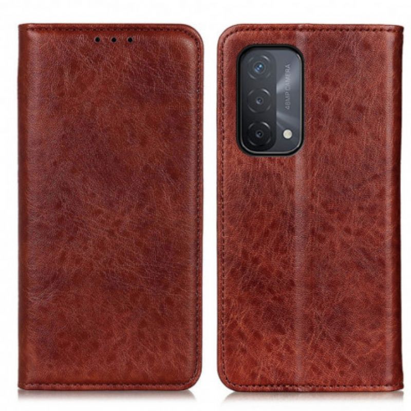 Folio-fodral Oppo A54 5g / A74 5g Split Leather Texture