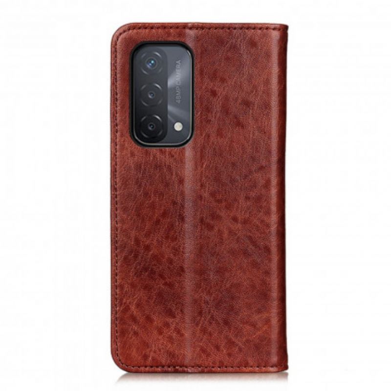 Folio-fodral Oppo A54 5g / A74 5g Split Leather Texture