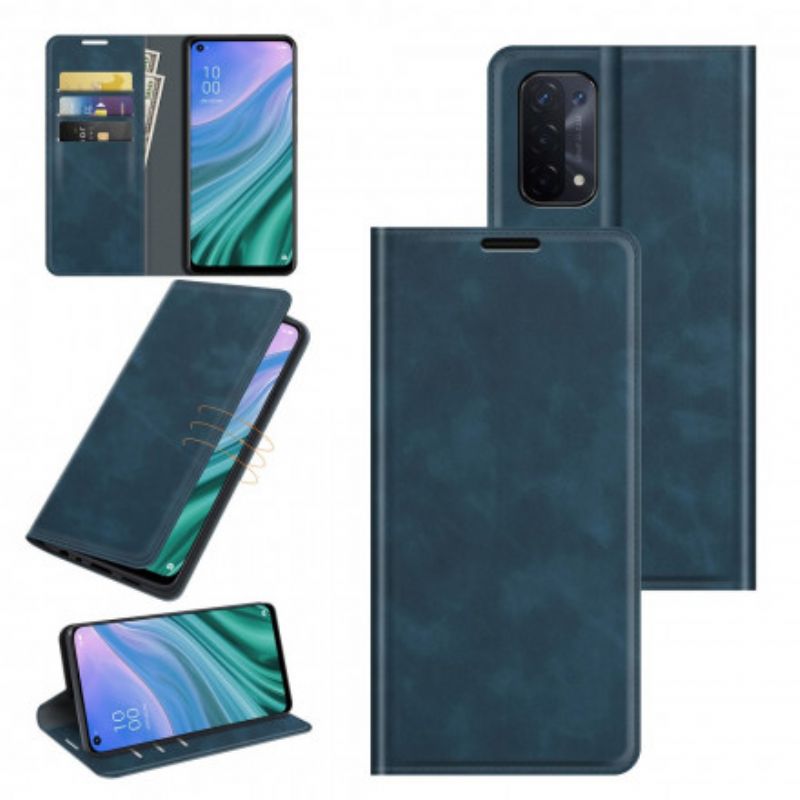 Folio-fodral Oppo A54 5g / A74 5g Telefonfodral Skin-touch