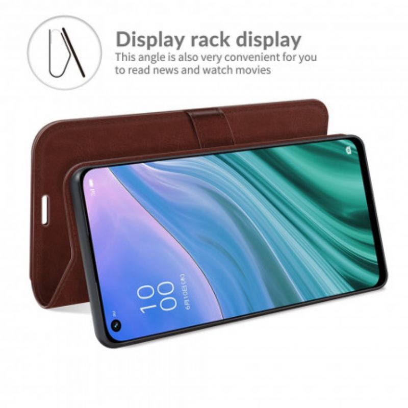 Läderskal Fodral Oppo A54 5g / A74 5g Faux Leather Ultra