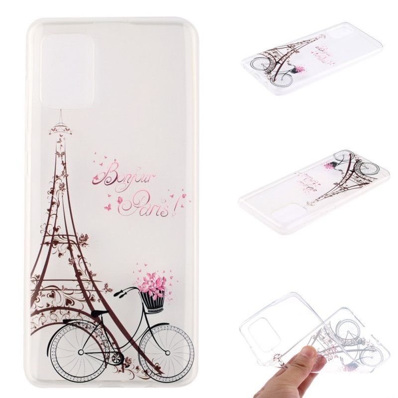 Skal för Huawei Y5p Transparent Hej Paris