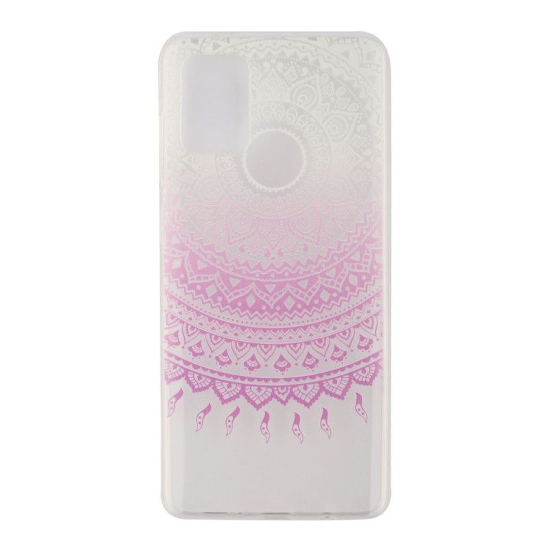 Skal Huawei Y5p Rosa Transparent Färgglad Mandala