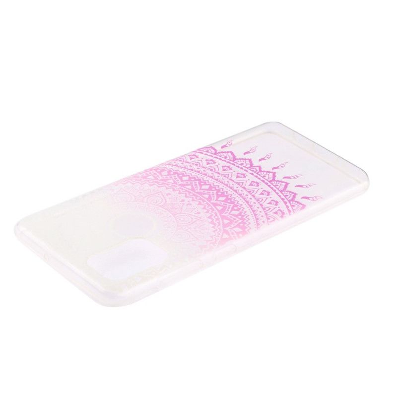 Skal Huawei Y5p Rosa Transparent Färgglad Mandala