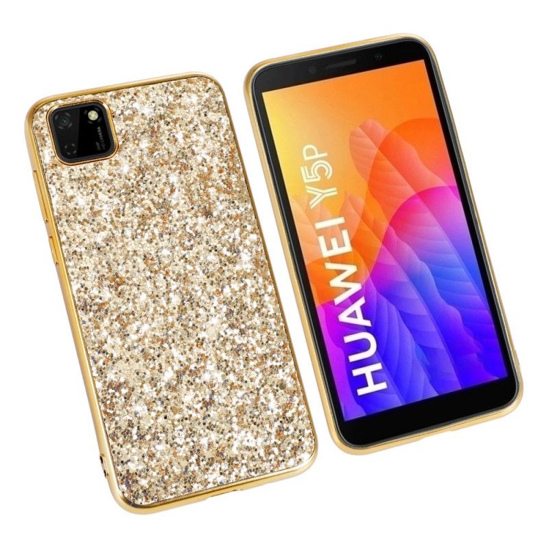 Skal Huawei Y5p Svart Jag Är Glitter