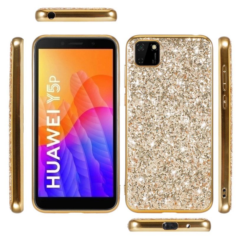 Skal Huawei Y5p Svart Jag Är Glitter