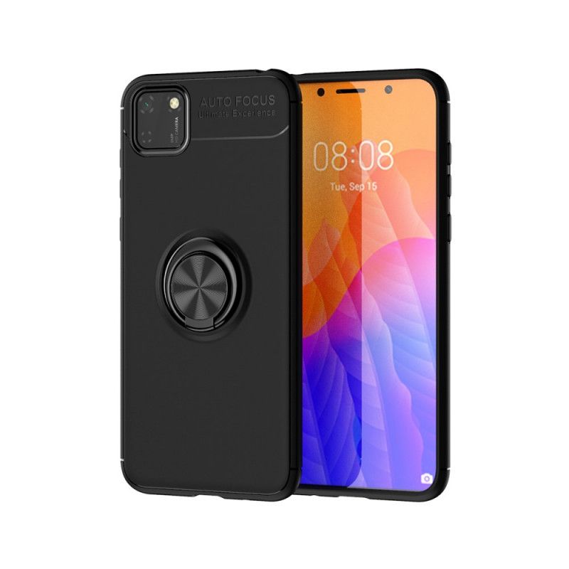 Skal Huawei Y5p Svart Roterande Ring