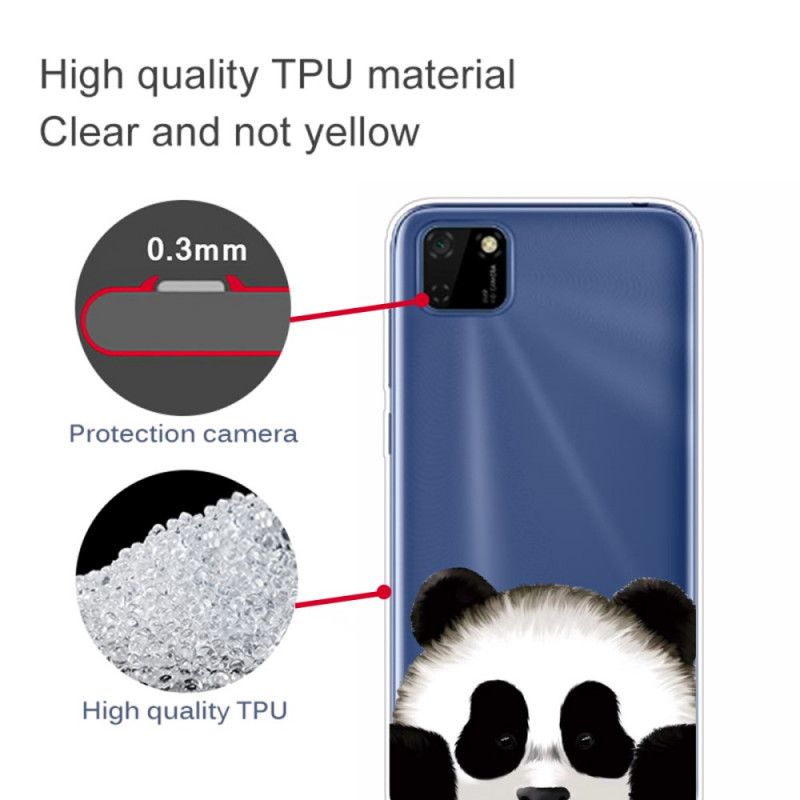 Skal Huawei Y5p Transparent Panda