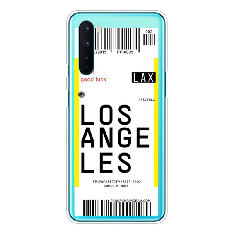 Skal OnePlus Nord Ombordstigningskort Till Los Angeles