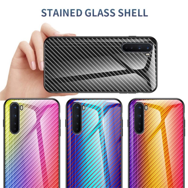 Skal OnePlus Nord Svart Kolfiberhärdat Glas