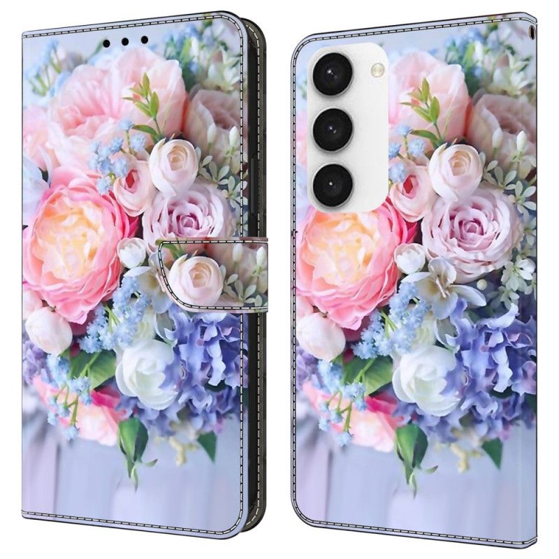 Fodral För Samsung Galaxy S24 Plus 5g Färgglada Blommor