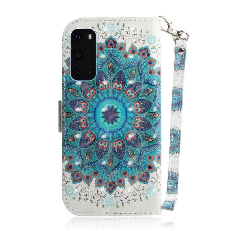 Fodral för Samsung Galaxy S20 Mästerlig Mandala Med Rem