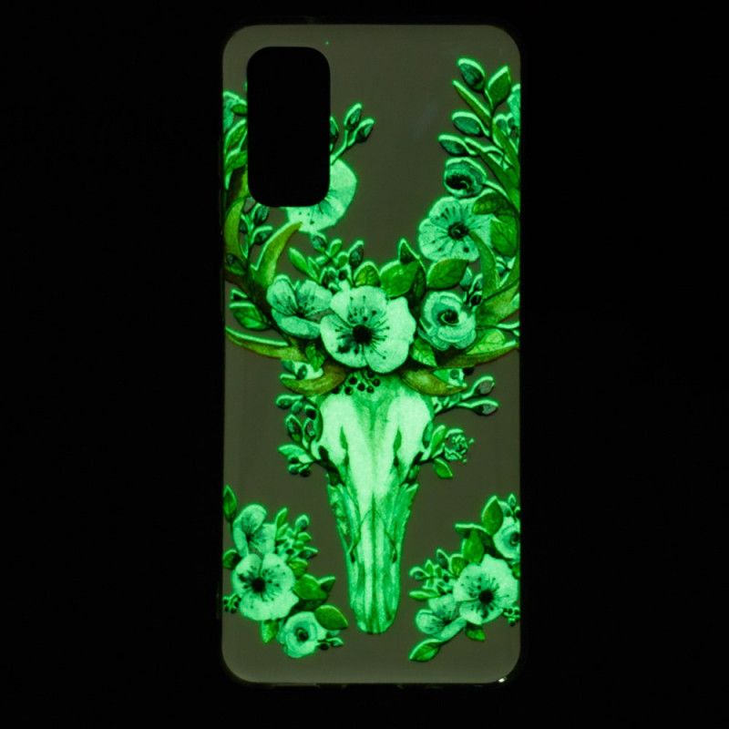 Skal Samsung Galaxy S20 Fluorescerande Blommande Älg