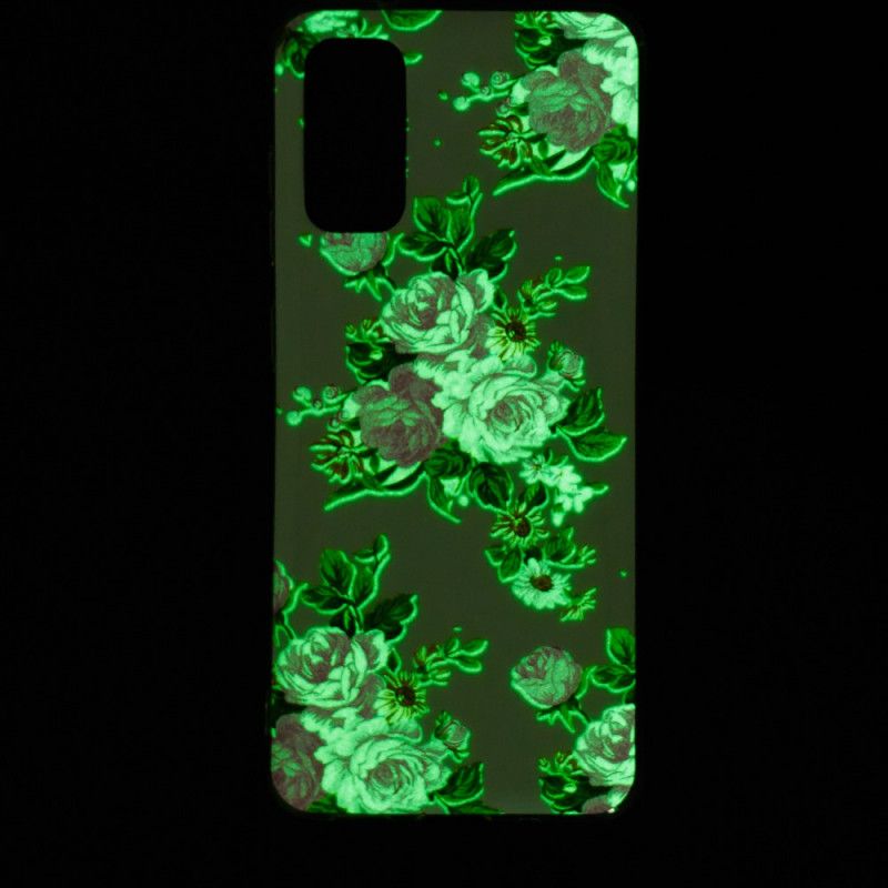 Skal Samsung Galaxy S20 Fluorescerande Frihetsblommor