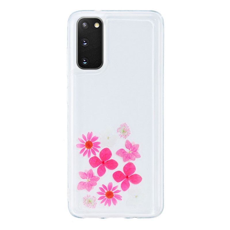 Skal Samsung Galaxy S20 Flytande Blommor