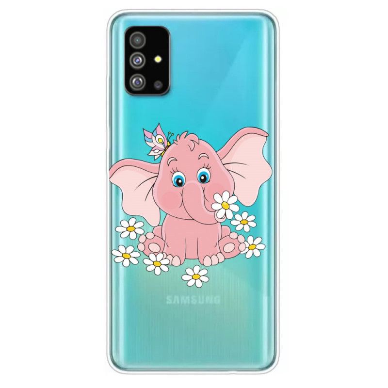 Skal Samsung Galaxy S20 Transparent Rosa Elefant