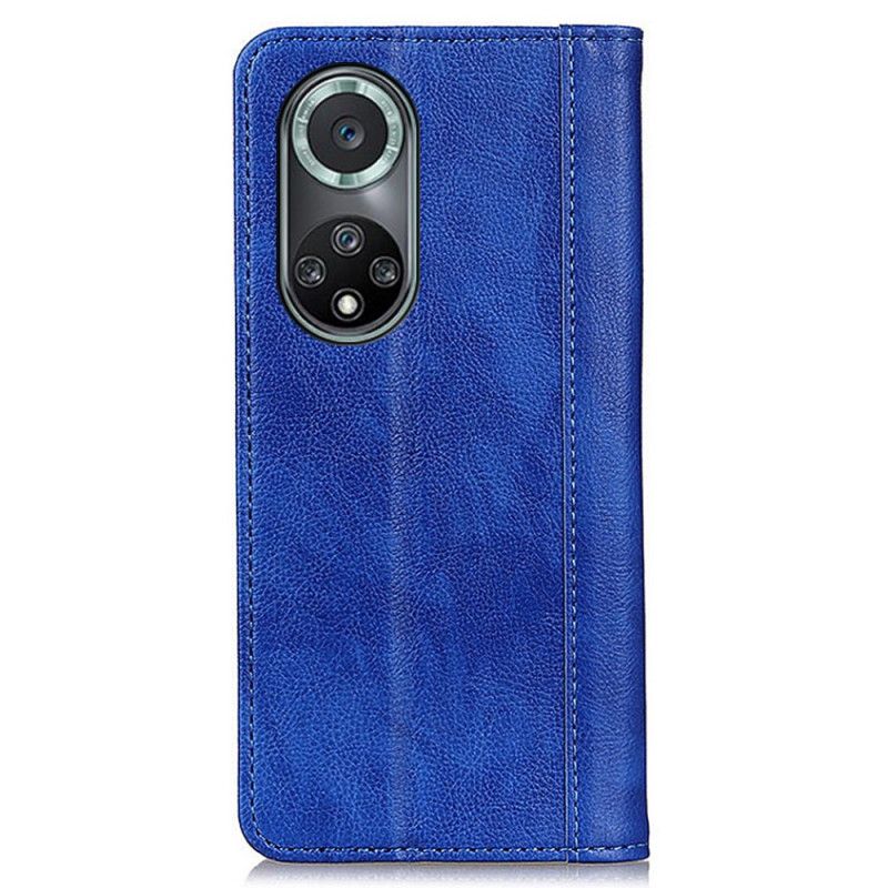 Folio-fodral Huawei Nova 9 Pro / Honor 50 Pro Elegance Split Litchi Läder