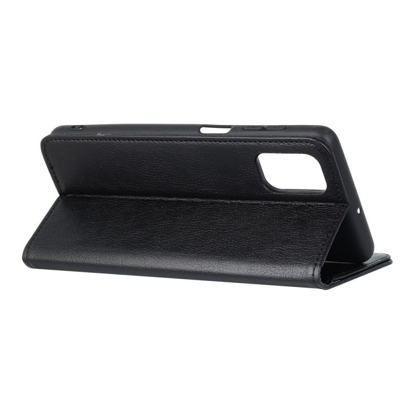 Folio-fodral Samsung Galaxy A02s Svart Elegant Splitlitchiläder