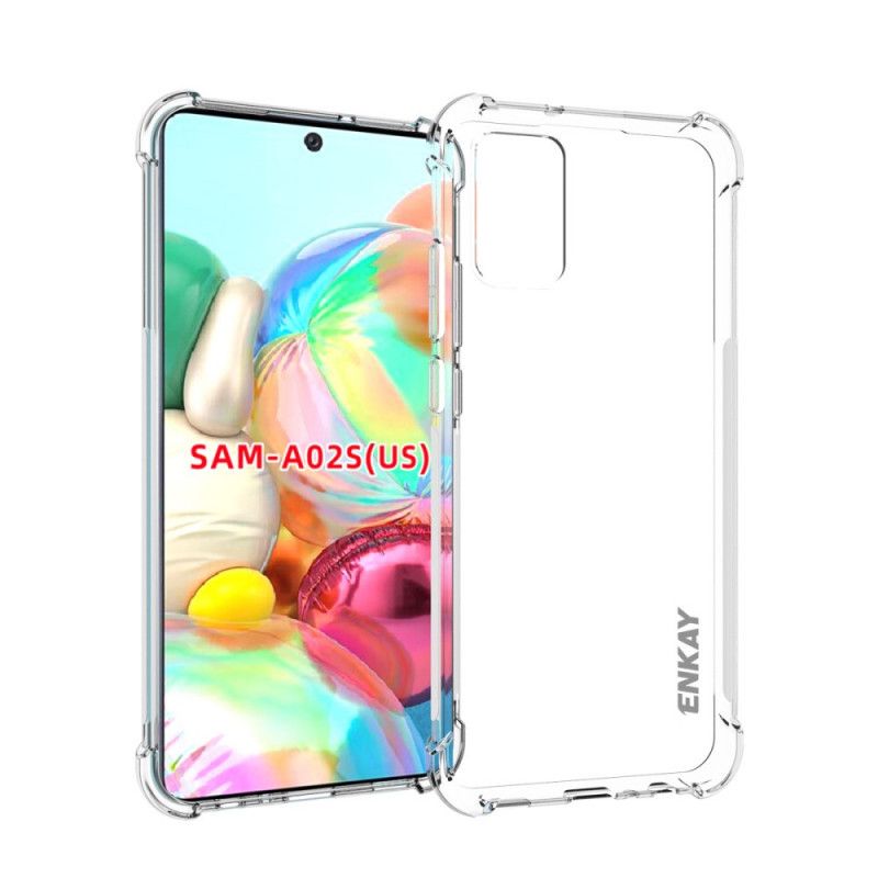 Skal för Samsung Galaxy A02s Transparent Enkay