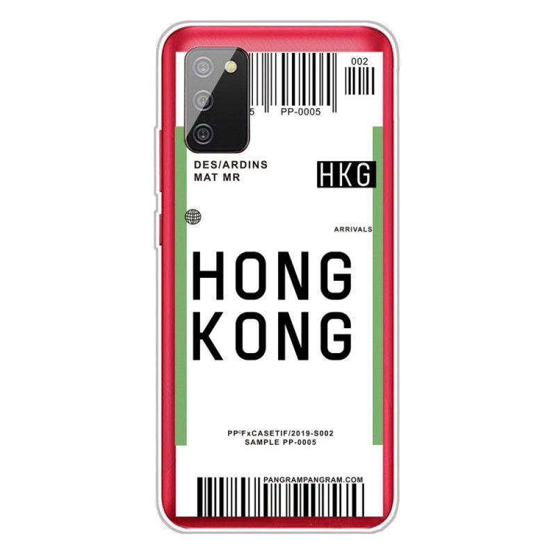 Skal Samsung Galaxy A02s Mobilskal Boardingkort Till Hong Kong