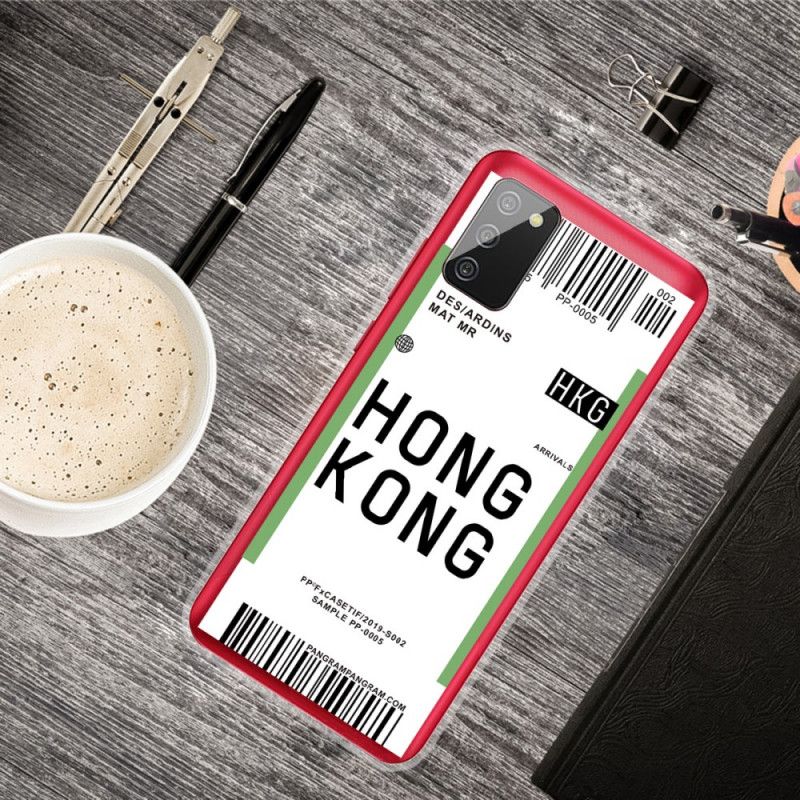 Skal Samsung Galaxy A02s Mobilskal Boardingkort Till Hong Kong