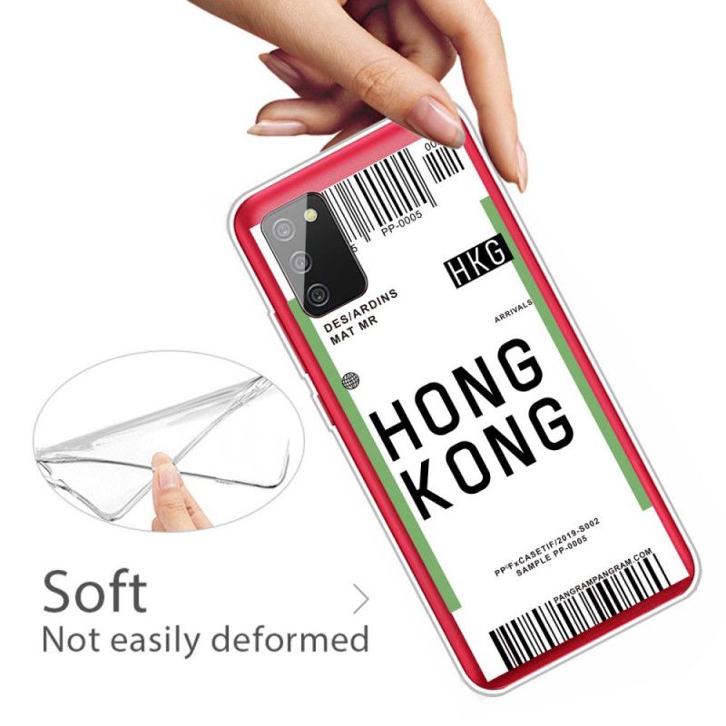 Skal Samsung Galaxy A02s Mobilskal Boardingkort Till Hong Kong