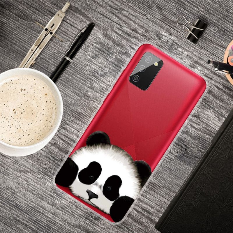 Skal Samsung Galaxy A02s Transparent Panda