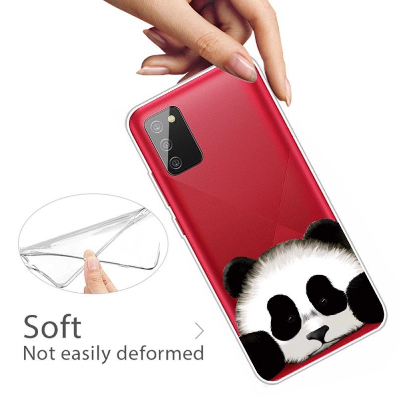 Skal Samsung Galaxy A02s Transparent Panda