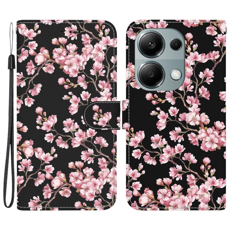 Skyddsfodral Xiaomi Redmi Note 13 Pro 4g Spännda Plommonblommor