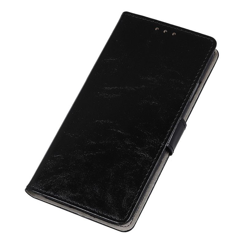 Fodral Sony Xperia L4 Svart Enkel Glänsande Lädereffekt