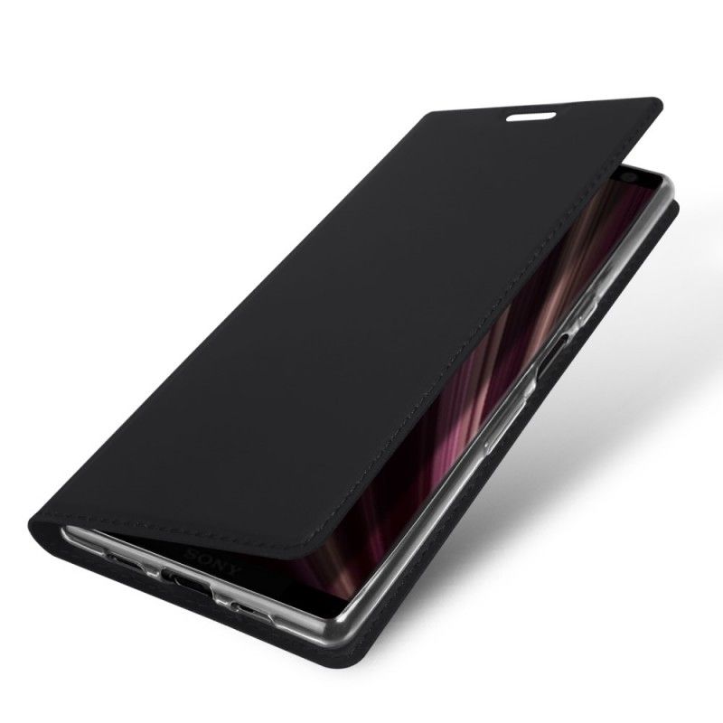 Folio-fodral för Sony Xperia 10 Marinblå Förstklassig Serie