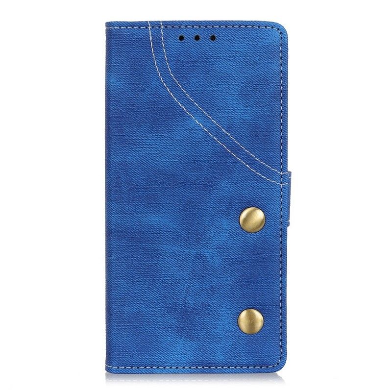 Läderfodral Sony Xperia 10 Mobilskal Knappjeans