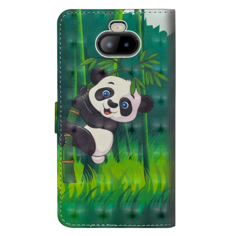 Läderskal Sony Xperia 10 Panda Och Bambu