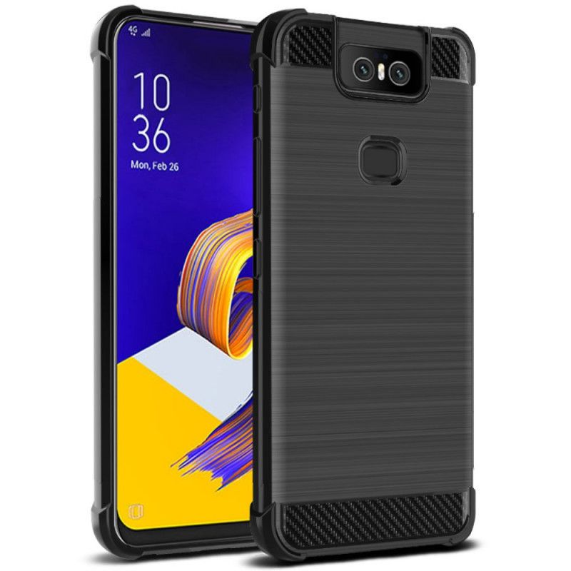 Skal Asus ZenFone 6 Imak Borstad Kolfiber