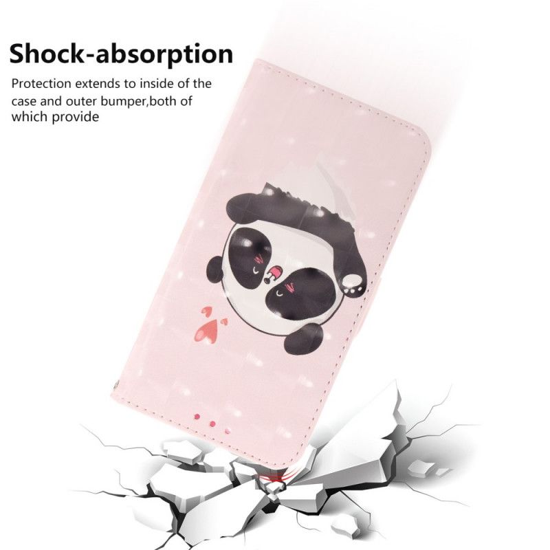 Skyddsfodral Asus ZenFone 6 Pandakärlek Med Rem