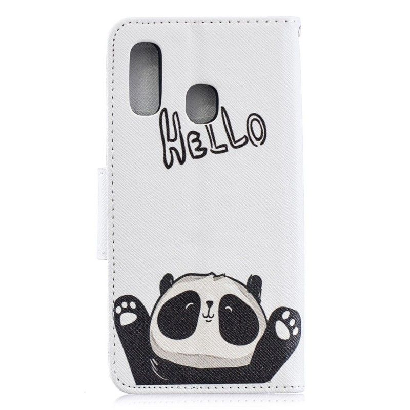 Fodral för Samsung Galaxy A40 Hej Panda