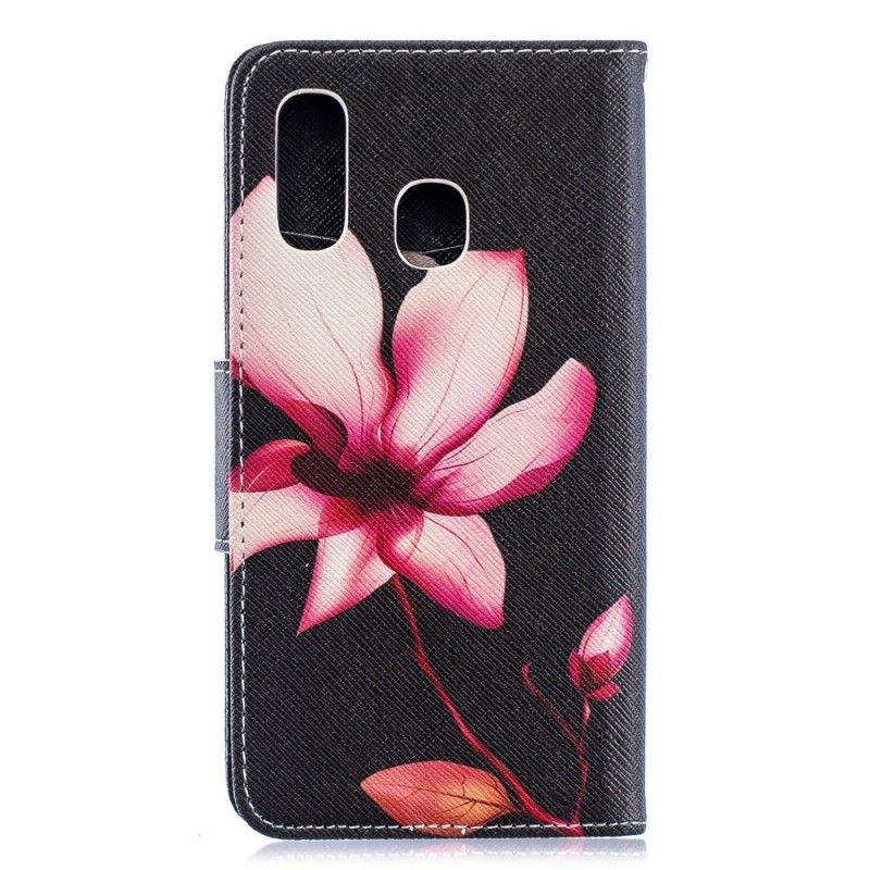 Fodral för Samsung Galaxy A40 Rosa Blomma