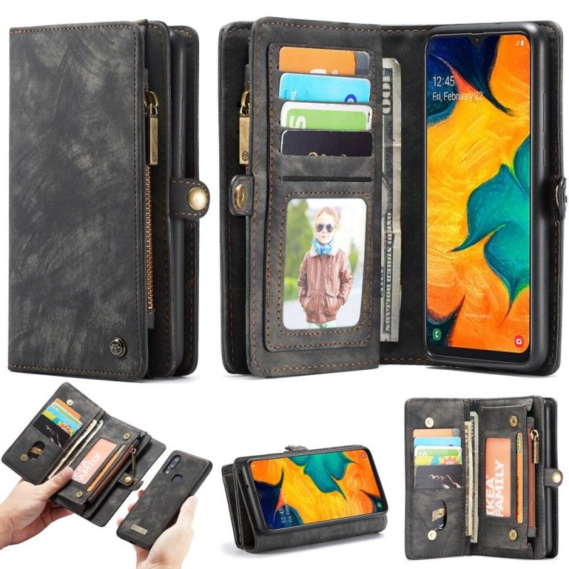 Fodral Samsung Galaxy A40 Svart Avtagbart Caseme