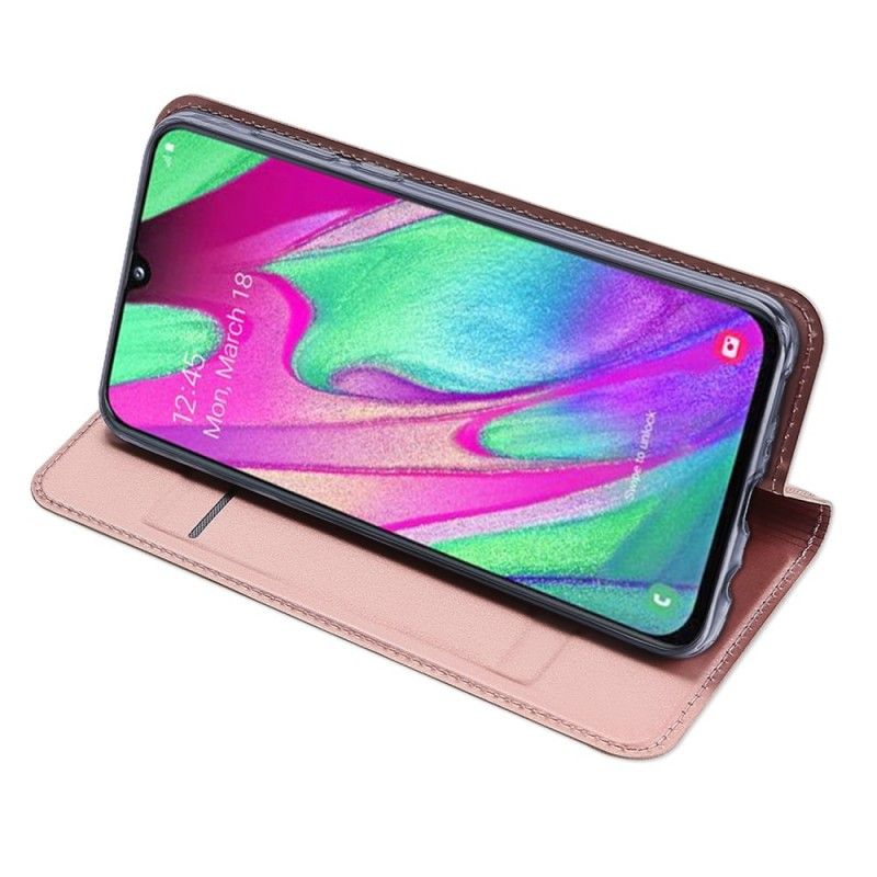 Folio-fodral Samsung Galaxy A40 Svart Pro Dux Ducis Hud