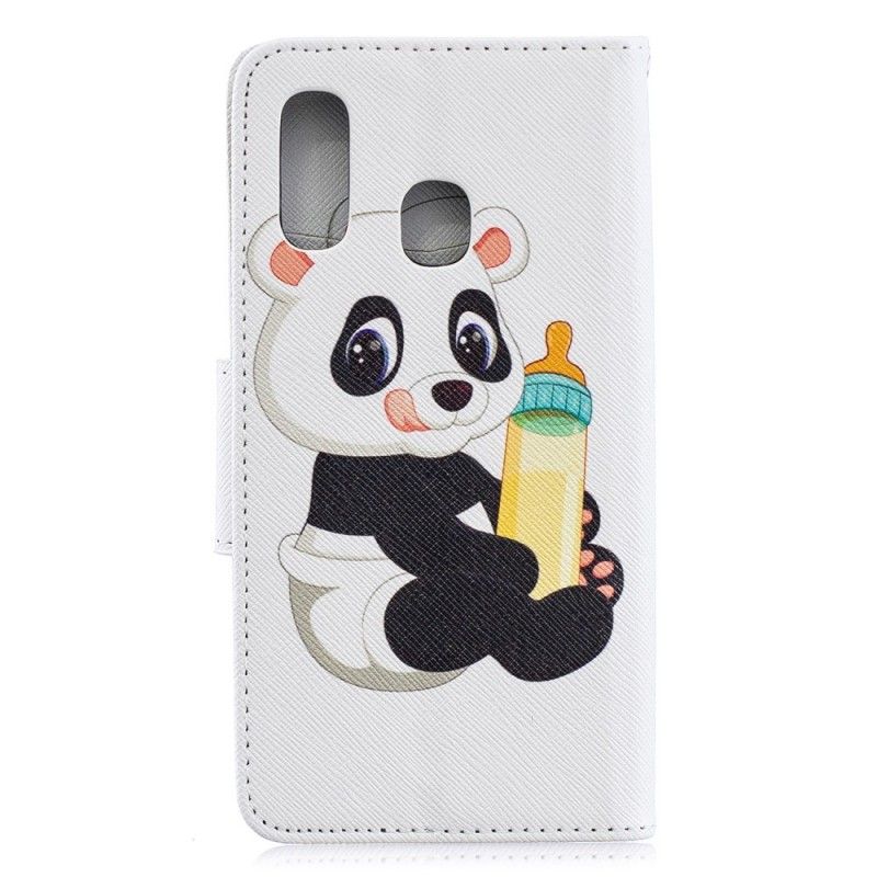 Läderskal Samsung Galaxy A40 Babypanda