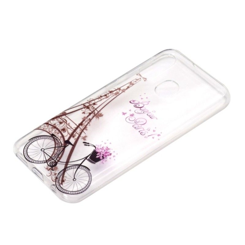 Skal för Samsung Galaxy A40 Transparent Hej Paris