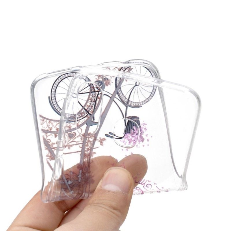 Skal för Samsung Galaxy A40 Transparent Hej Paris