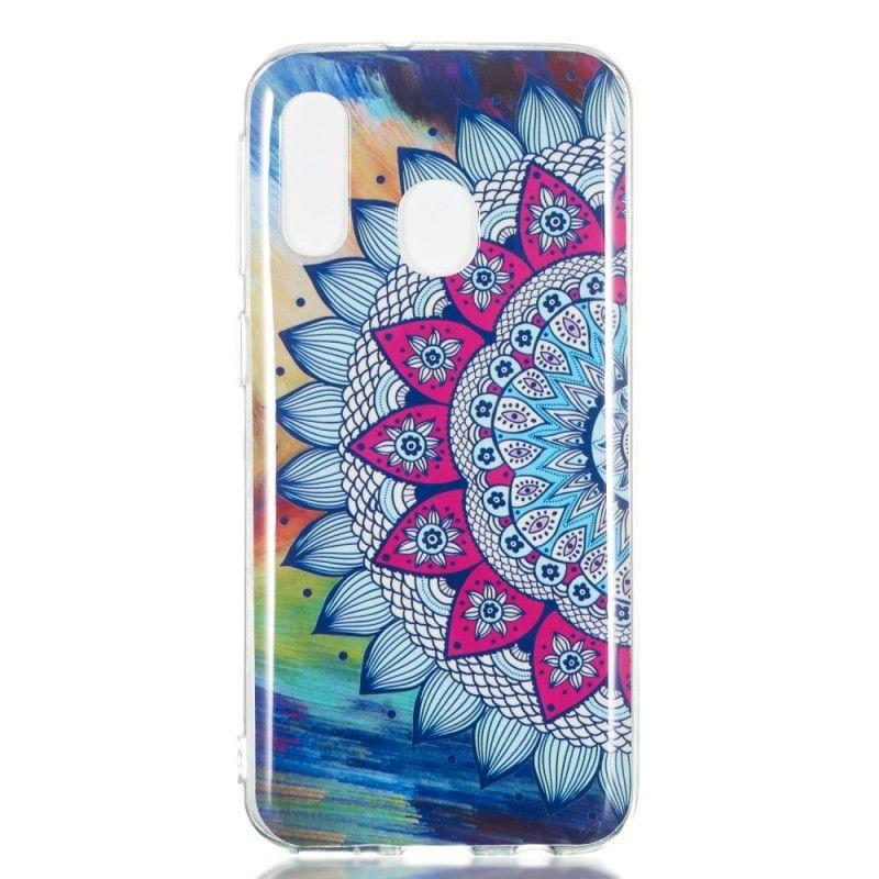 Skal Samsung Galaxy A40 Fluorescerande Mandala