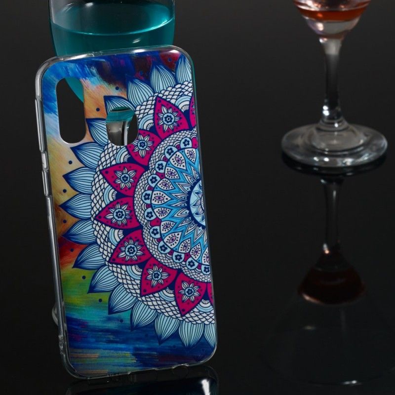 Skal Samsung Galaxy A40 Fluorescerande Mandala