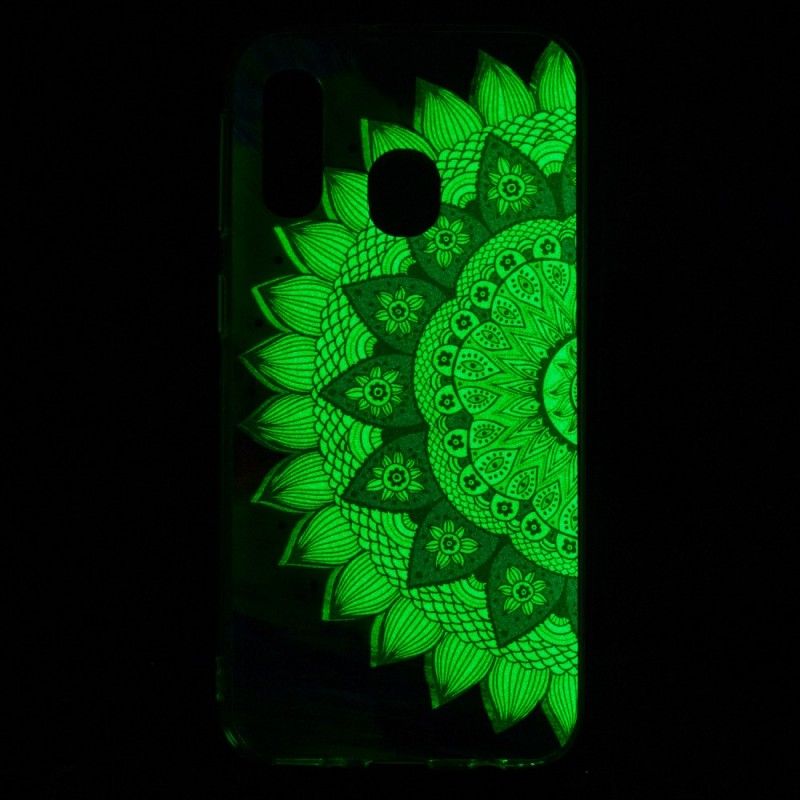 Skal Samsung Galaxy A40 Fluorescerande Mandala