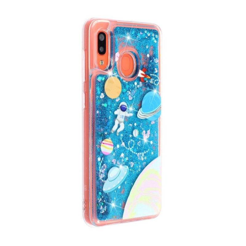 Skal Samsung Galaxy A40 Glitter Astronaut